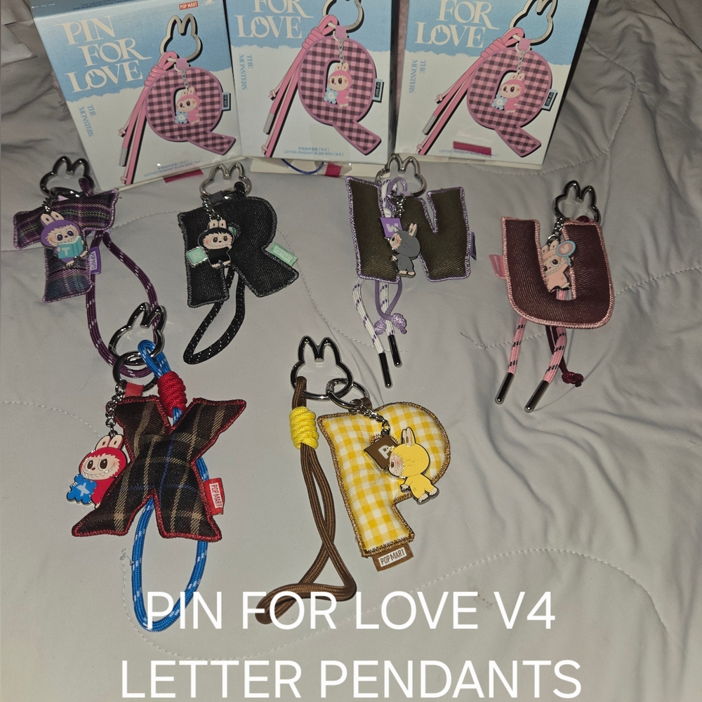 V4 Letter Pendants - Pin For Love